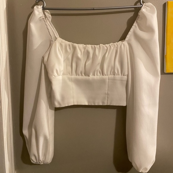 White princess Polly crop top - Picture 2 of 3